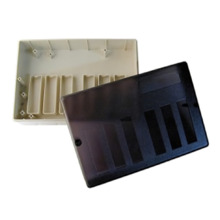 Caja en ABS antiestática y ignífuga V0. Color marfil. Permite albergar 6 módulos serie M7xx MI-Dxxxx