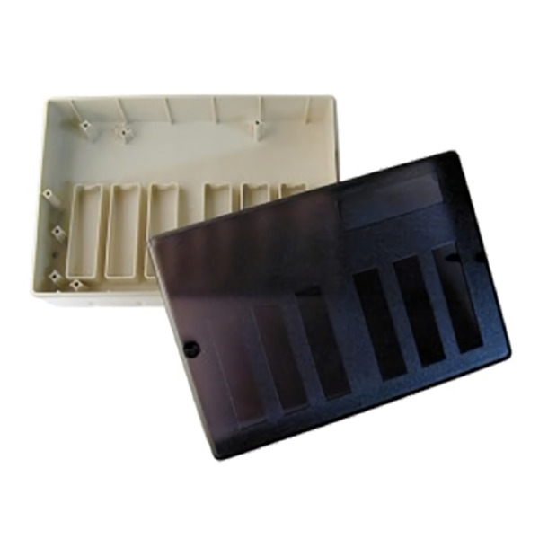 Caja en ABS antiestática y ignífuga V0. Color marfil. Permite albergar 6 módulos serie M7xx MI-Dxxxx