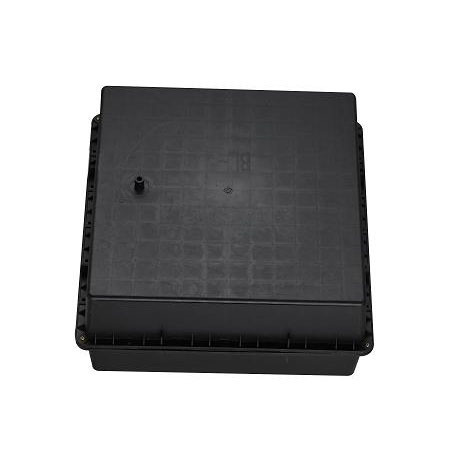 Caja especial para almacenamiento soterrado de baterías solares. Capacidad para 2 baterías de 12V, 200 Ah.