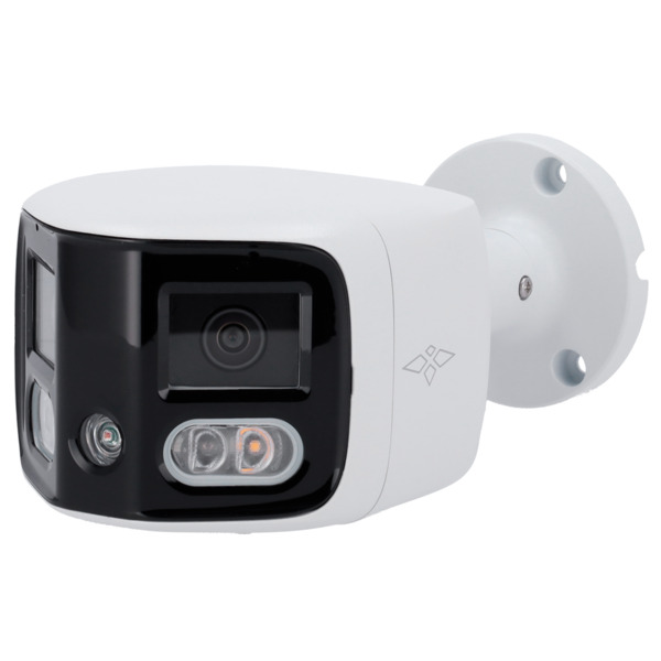 Cámara Bullet IP X-Security 8 Megapíxel - Active Deterrence | SMD 4.0 - 2 Lentes 2.8 mm / Dual Light 20m - WDR 120 dB | Micrófon