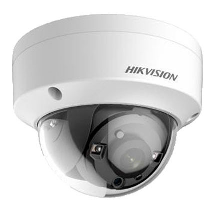 Cámara Domo 5MP 2.8mm 4en1 Ultra Low Light IP67 IR30m IK10 Hikvision