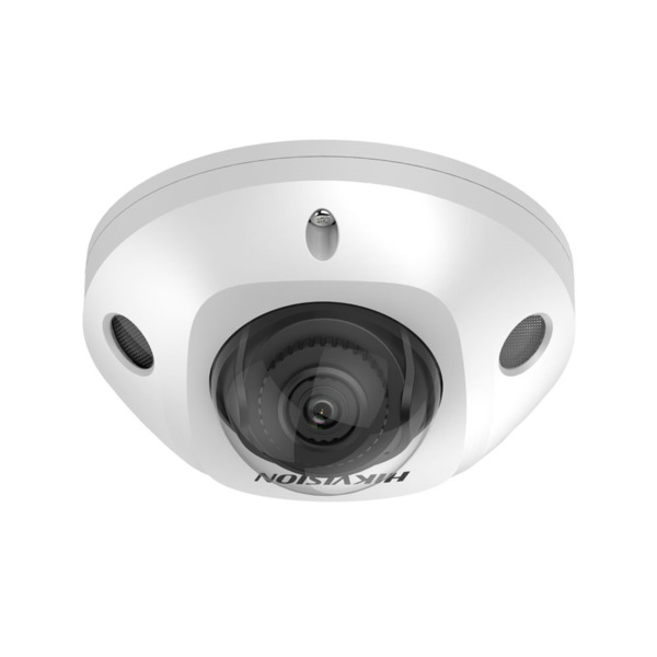 Domo IP HIKVISION®. 2MP@25/30ips, H.265+/H.265. ICR, 0,002 lux, Smart IR 30m. Óptica fija de 2,8 mm. WDR 120dB, protección perim