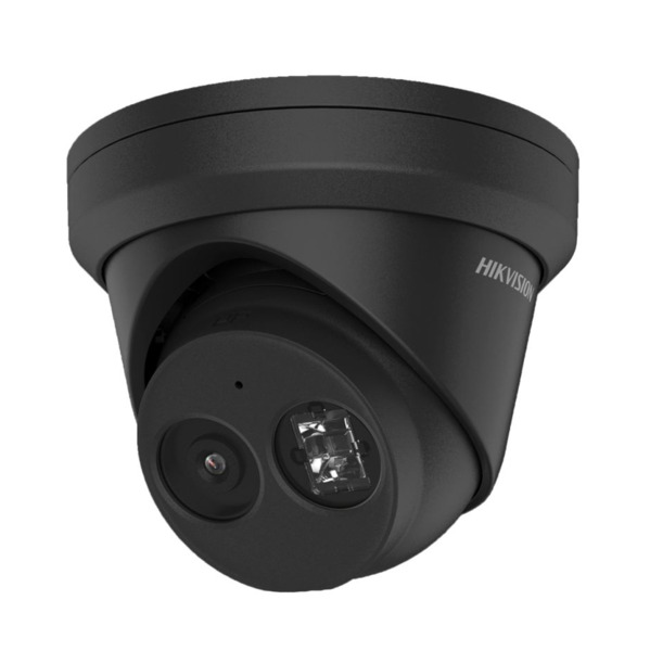 Cámara IP Domo 6MP 2.8mm Acusense WDR120 IP67 MIC IR30 Black Hikvision