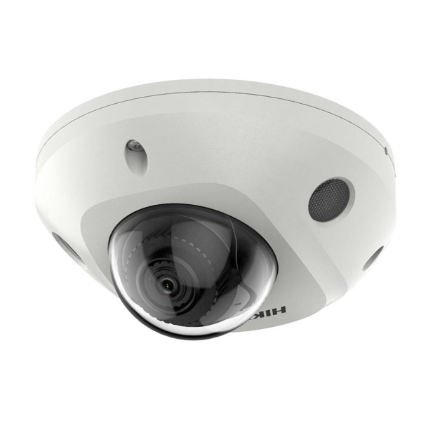 Cámara Mini Domo IP 2MP 2.8 mm IP67 IK08 WDR120 H.265+ IR30 E/S Audio Alarma MIC Acusense 2ªGen Hikvision