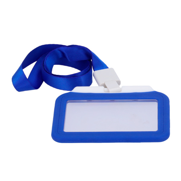 CARDCUBE CARD-HOLDER-H-BLUE Porta-tarjetas - Disposición Horizontal - Láminas de plástico protectoras - Fabricado en silicona -