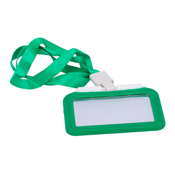CARDCUBE CARD-HOLDER-H-GREEN Porta-tarjetas - Disposición horizontal - Láminas de plástico protectoras - Fabricado en silicona -