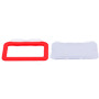 CARDCUBE CARD-HOLDER-H-RED Porta-tarjetas - Disposición horizontal - Láminas de plástico protectoras - Fabricado en silicona - C (2)