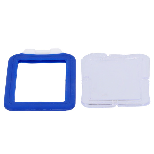 CARDCUBE CARD-HOLDER-V-BLUE Porta-tarjetas - Disposición vertical - Láminas de plástico protectoras - Fabricado en silicona - Co (1)