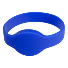 CARDCUBE MF-BAND-B Pulsera de proximidad - ID por radiofrecuencia - MF pasivo | Color azul - Alta frecuencia 13.56 MHz - Diámetr