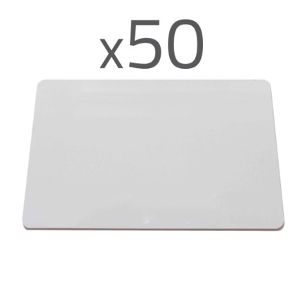 Comprar CARDCUBE RFID-CARD-50P Tarjeta de proximidad - ID por radiofrecuencia - EM pasivo | Formato CR80 - Baja frecuencia 125 kHz - Apta para impresoras de tarjetas - Pack de 50 tarjetas