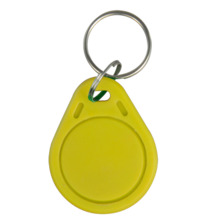 CARDCUBE RFID-TAG-Y Llavero TAG de proximidad numerado - ID por radiofrecuencia - EM pasivo | Color amarillo - Baja frecuencia 1