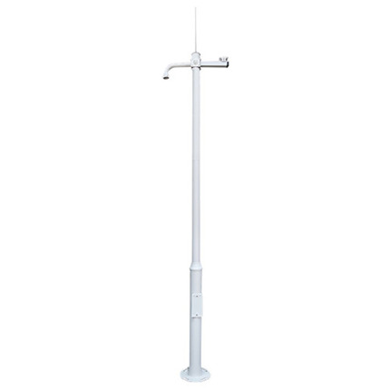 Comprar CSM-POLE-3.5-3PCS Báculo estándar desmontable de 3,5m de altura en acero galvanizado IP65, color blanco con soporte a cámara y Domo PTZ.