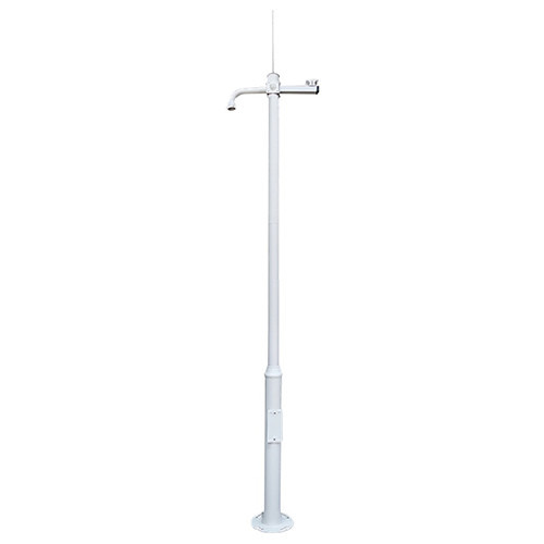 Casmar CSM-POLE-3.5-3PCS Báculo estándar desmontable de 3,5m de altura en acero galvanizado IP65, color blanco con soporte a cám