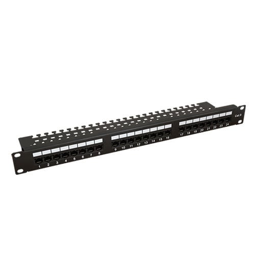 Casmar CSM-RP-U24V6 Marco patch panel RAP/RJ45 de 24 puertos UTP Cat6e para Rack.