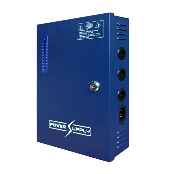 CCTV Direct CTD-623N CTD-623N Fuente de alimentación en caja metálica de 9 salidas 12V /10A totales. Protección individual por f