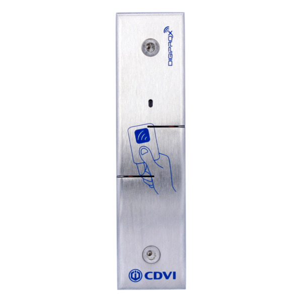 CDVI DGLIFWLC Lector estrecho de tarjetas 125 kHz Wiegand en acero inoxidable