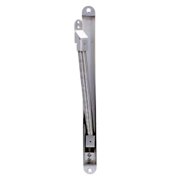 CDVI DL400 Pasacables oculto metallico para apertura de puerta de 90º de 210mm
