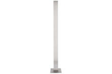 CDVI SSP-PED Poste peatonal en acero inoxidable. Altura 1,6 m, base 100×100 mm. Apto para lectores/interfonos. Peso aprox: 8 kg.