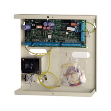 8 entradas de zona integradas. Máximo 32 zonas: cableadas, vía radio o mixtas. Hasta 4 particiones. Hasta 16 entradas de sensor