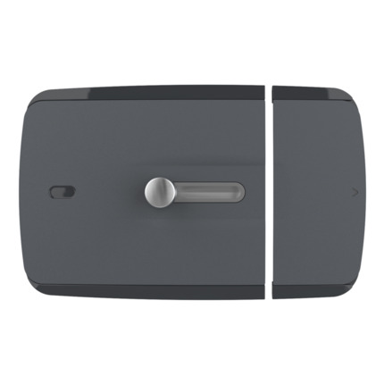 Watchman Door wBolt Cerrojo inteligente superficie negro.