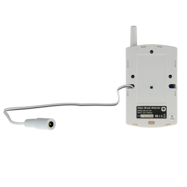 CHUANGO GT-126 Detector de rotura de cristal - Inalámbrico - Antena externa - Indicador LED de baja bateria - Distancia de detec (3)