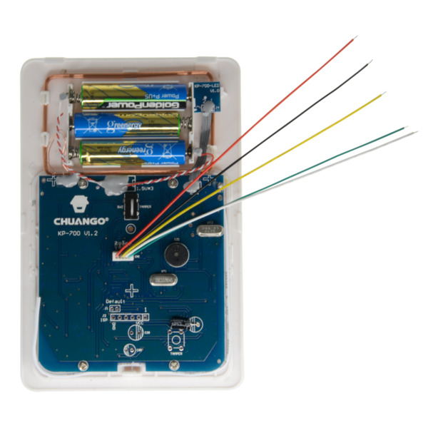 CHUANGO KP-700 Teclado independiente - Inalámbrico - Antena interna - Permite armado/desarmado - Compatible con llaveros de prox (5)