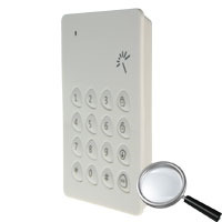 CHUANGO KP-700 Teclado independiente - Inalámbrico - Antena interna - Permite armado/desarmado - Compatible con llaveros de prox (2)