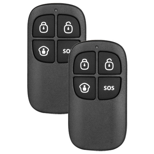 CHUANGO RC-80 2 Mandos a distancia multifunción - Inalámbrico - Armado, armado silencioso y parcial - Desarmado - Botón de SOS (