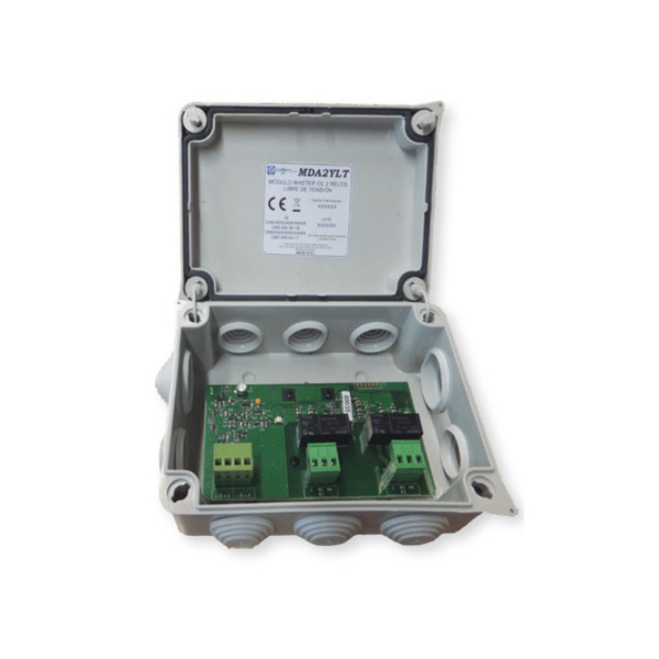 Cofem COFEM-54 MDA2YLT Módulo analógico microprocesado y direccionable de 2 salidas de relés de contacto seco. Aislador de corto