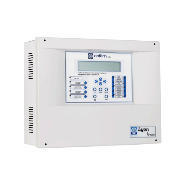 Cofem COFEM-99 LYONRM01CRI Central algorítmica direccionable de la serie Lyon Remote de Cofem. Central de 1 bucle. Hasta 226 pun