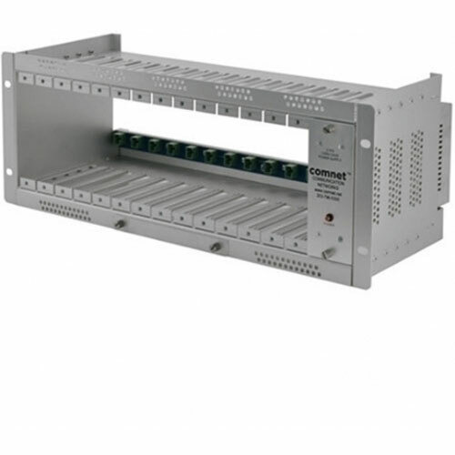 Comnet C1/INT Chasis en formato rack, 14 slots. Fuente incluida. Conector EU y UK