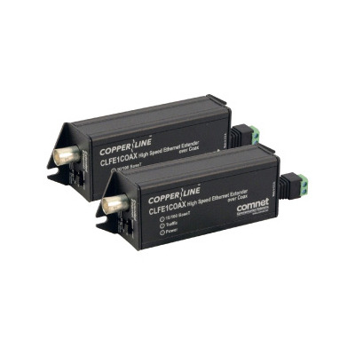 Comnet CKFE1COAX Pack Ethernet-over-Coax Extender with Pass-Through PoE