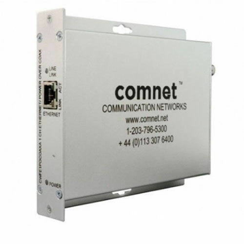 Comnet CLFE1EOU Transceptor ethernet vía UTP hasta 900 metros. Compatible PoE, formato Mini