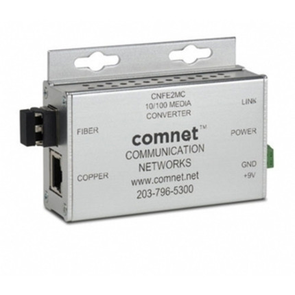 Comprar CNFE2MC-M Conversor de medio industrial 100 Mbps. Puerto Cobre y SFP 100Mbps. 12Vdc. F.A.incluida