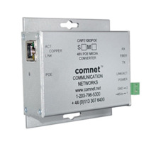 Comnet CNFESFPMCPOE30/M Conversor de medio PoE+ (30W), 10/100Mbps,1 puerto SFP, formato Mini, F.A. no incluida
