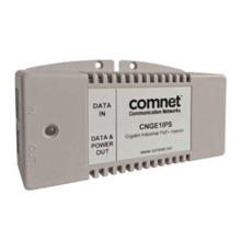 Comnet CNGE1IPS Industrial 1 Port Gigabit PoE+ Injector 1000BASE-TX, 56VDC @ 30W Output (IEEE802.3at Compliant), -25?C to +75?C,