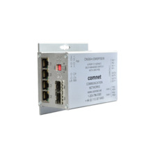 Comnet CNGE4+2SMSPOEHO-M Switch industrial auto-gestionable para topologías en anillo de 4 puertos RJ45 PoE+ Gigabit (60W por pu
