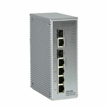 Comnet CNGE5MS Switch industrial gestionable de 3 puertos Gigabit de cobre + 2 puertos Gigabit  combo SFP. Fuente de alimentació