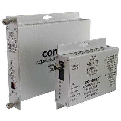 Comnet FDX60M2 RS232, RS422 & RS485 (2 & 4 Wire) Universal Data Transceiver, 2 Fiber, Multimode, 1310nm (1)