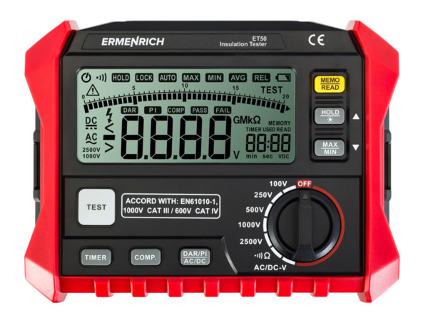 Comprobador de aislamiento Ermenrich Ping ET50 (4)