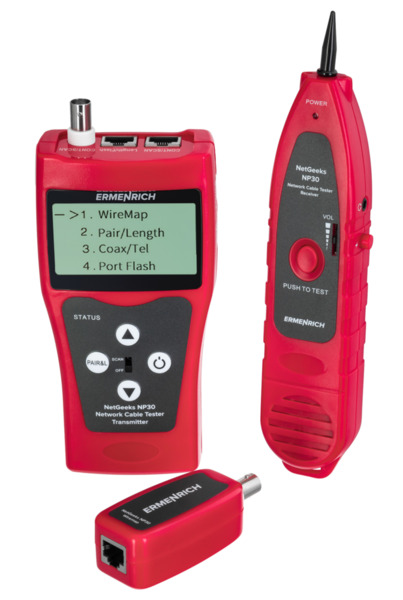 Comprobador de cables de red Ermenrich NetGeeks NP30