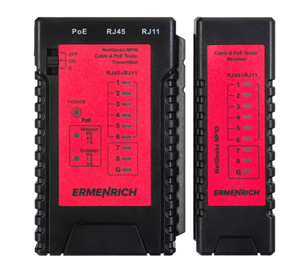 Comprobador de cables y PoE Ermenrich NetGeeks NP10 (3)