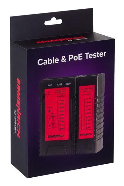 Comprobador de cables y PoE Ermenrich NetGeeks NP10 (7)