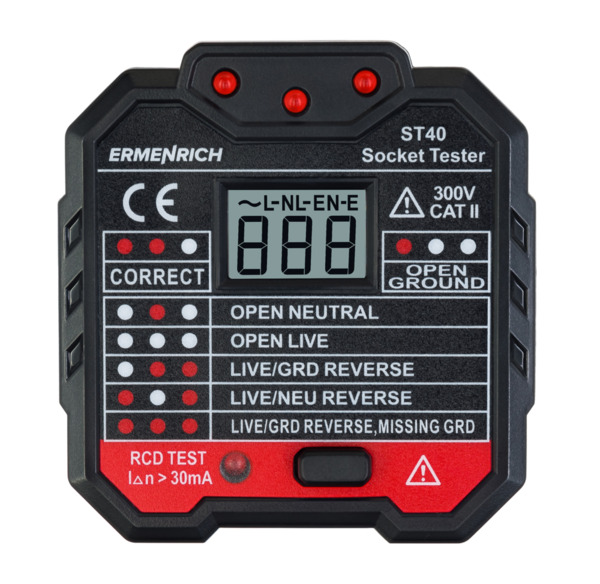 Comprobador de enchufes Ermenrich Zing ST40 (2)