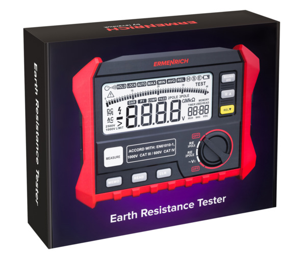 Comprobador de resistencia de tierra Ermenrich Ping ET60 (8)