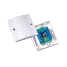 CQR CQR-10 JB727/WH Caja de empalmes con regleta de 12 terminales. Incorpora doble tamper de caja y pared mediante micro interru