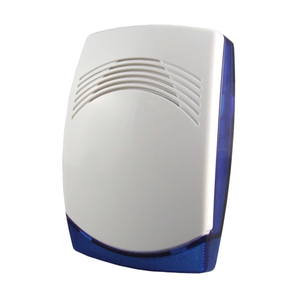 CQR CQR-15 SO/PICCOLO/WB/G3/S5 Sirena piezoeléctrica de bajo perfil con lanzadestellos azul para uso en interiores. 112 dB (A) a