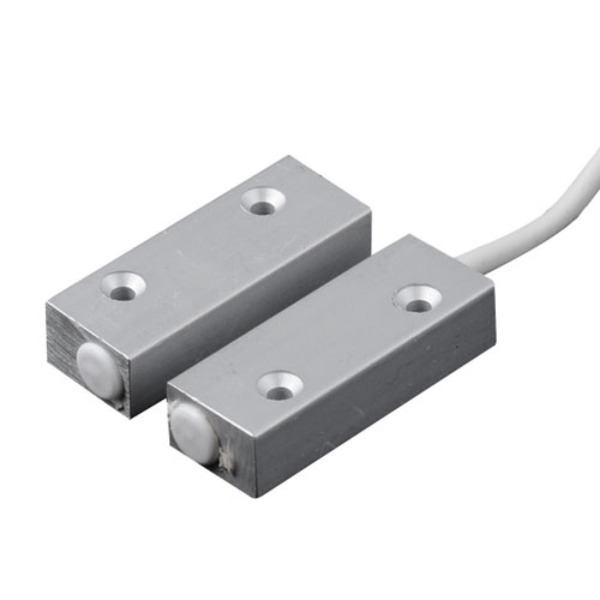 CQR CQR-23 SC555/AL/4CX Contacto magnético de superficie. Distancia de apertura de 20 mm. Cable de 1 metro a 4 hilos para conexi