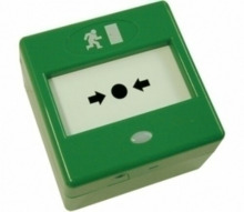 CQR FP3-VERDE Pulsador manual de alarma para sistemas convencionales. Color verde.