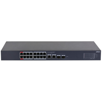 (CS4220-16GT-240) DAHUA SWITCH POE 16 PUERTOS GIGABIT + 2 UPLINK GIGABIT RJ45 + 2SFP GIGABIT 240W MANAGED CLOUD L2